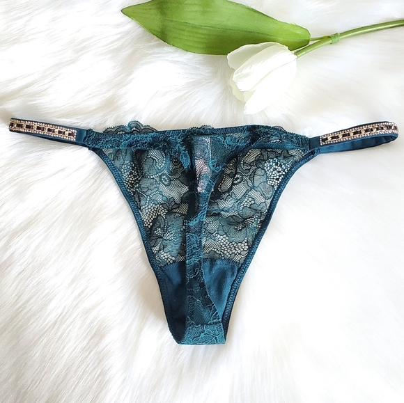 Victoria's Secret Very Sexy Lace Shine Thong Size S - Picture 5 of 6